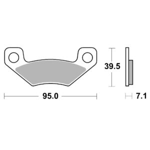 Bremsbelag Sinter offroad