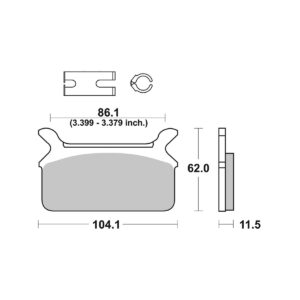 Bremsbelag Carbonkeramik