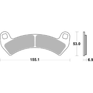 Bremsbelag Sinter offroad