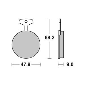 Bremsbelag Carbonceramik