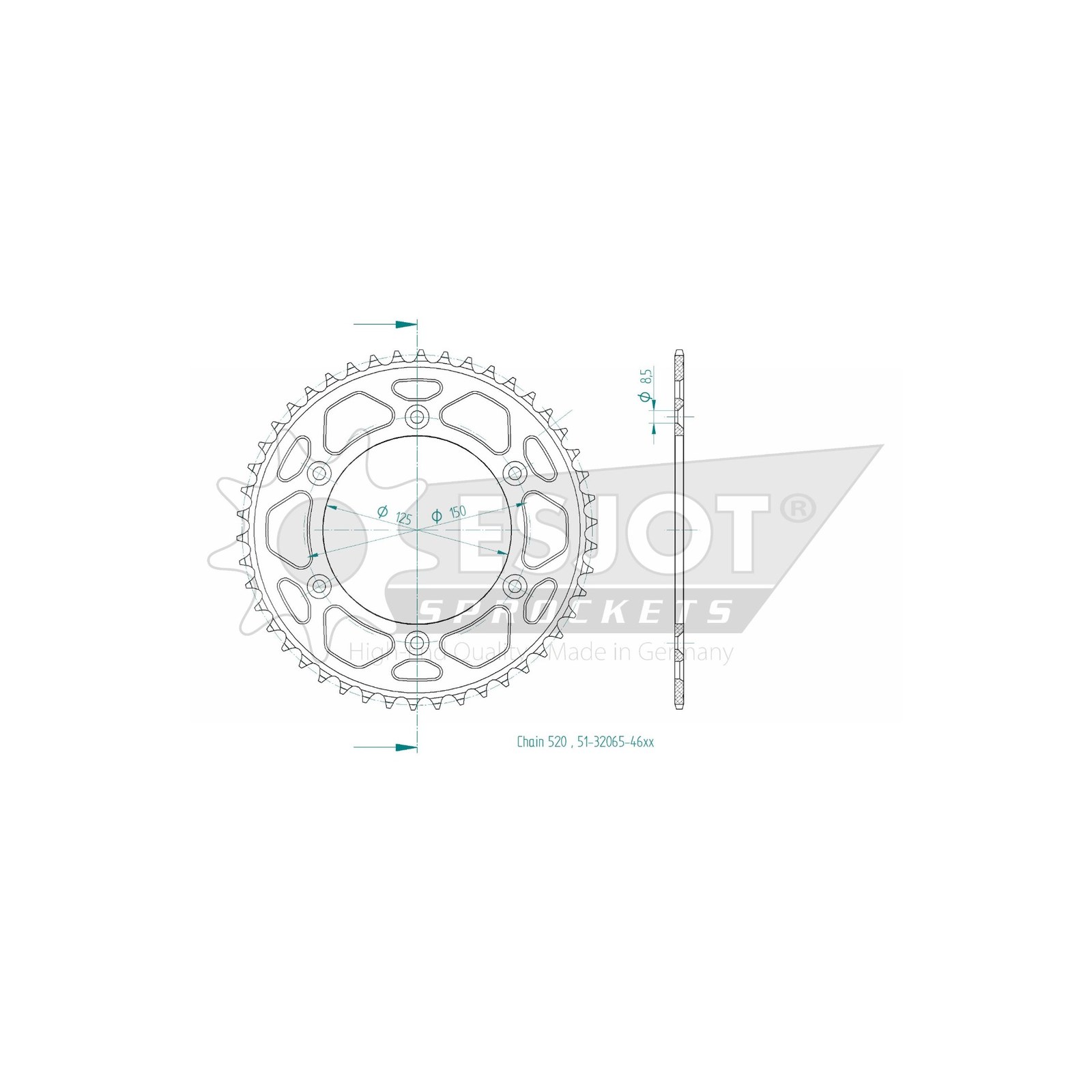 Esjot | Kettenrad Alu 46 Z