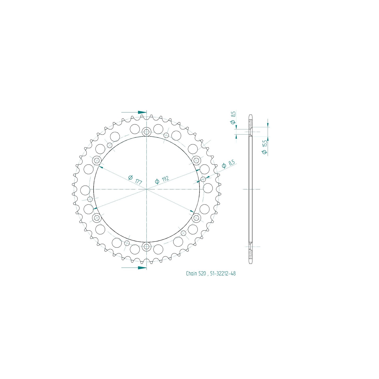 Esjot | Kettenrad Alu 48 Z