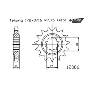 Esjot | Kettenritzel 14 Z