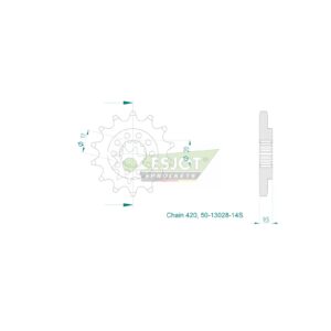 Esjot | Kettenritzel 14 Z