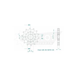 Esjot | Kettenritzel 14 Z