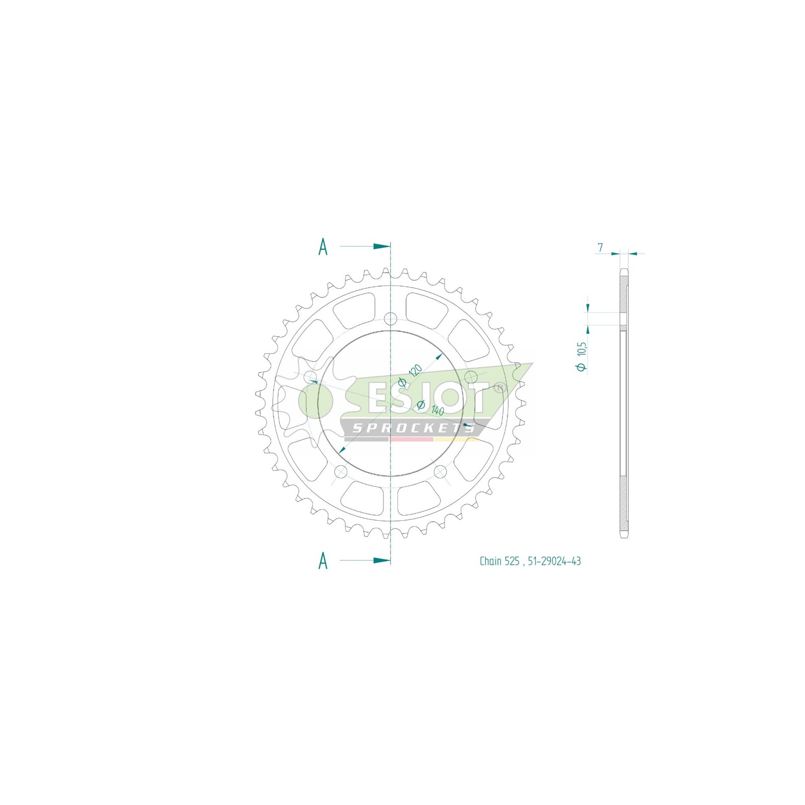 Esjot | Kettenrad 43 Z