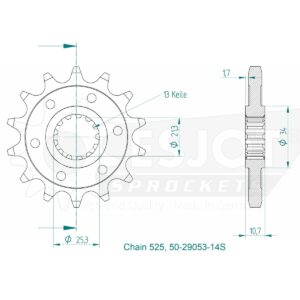 Esjot | Kettenritzel 14 Z