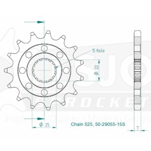 Esjot | Kettenritzel 15 Z