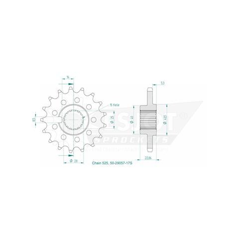 Esjot | Kettenritzel 17 Z