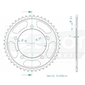 Esjot | Kettenrad 45 Z