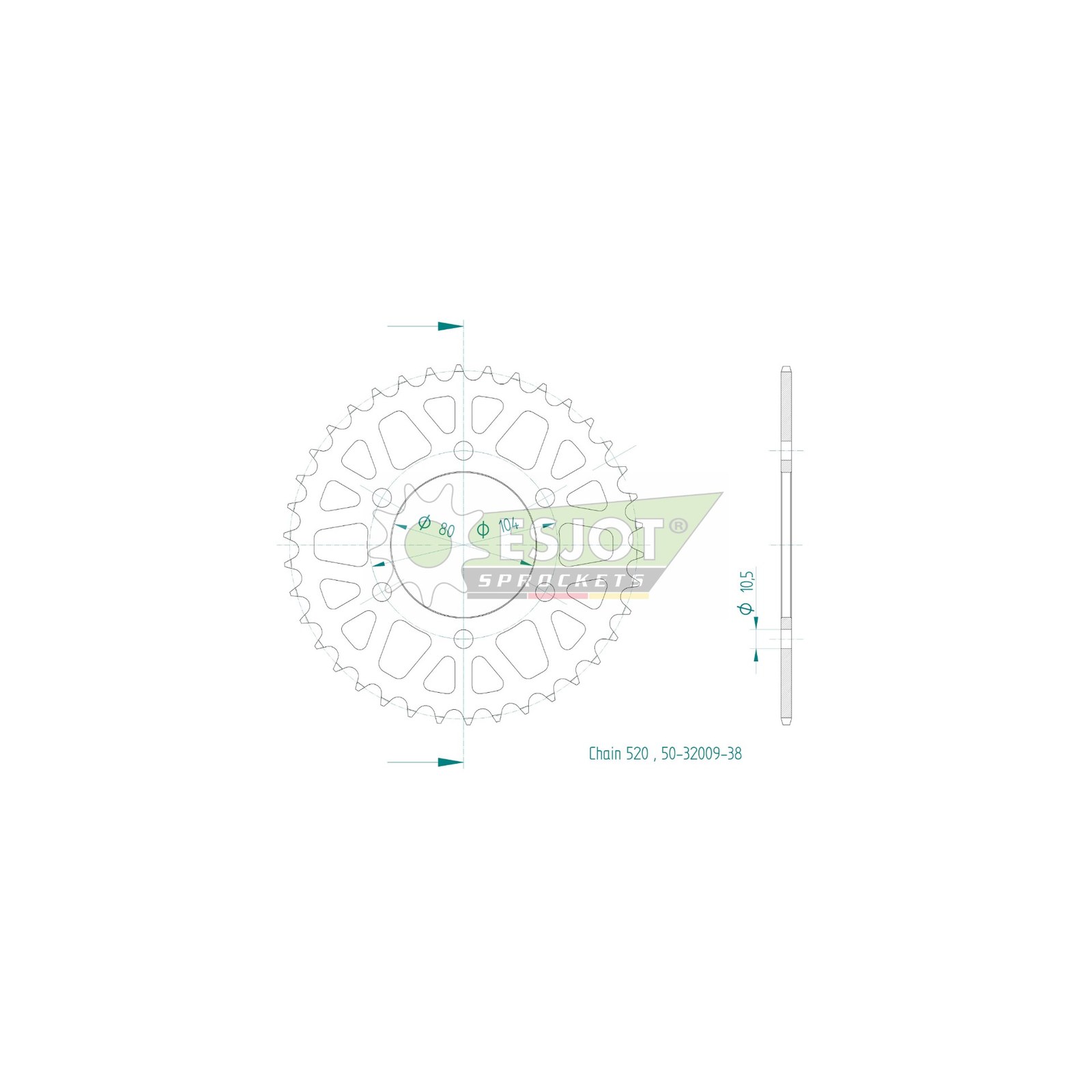 Esjot | Kettenrad 38 Z