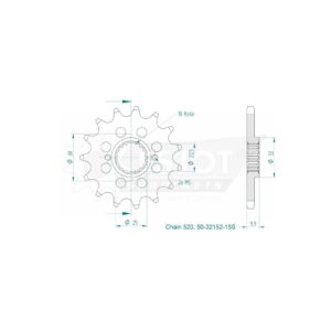 Esjot | Kettenritzel 15 Z