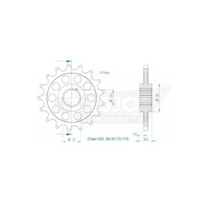 Esjot | Kettenritzel 17 Z