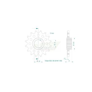Esjot | Kettenritzel 16 Z