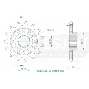 Esjot | Kettenritzel 15 Z
