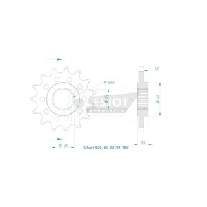 Esjot | Kettenritzel 15 Z