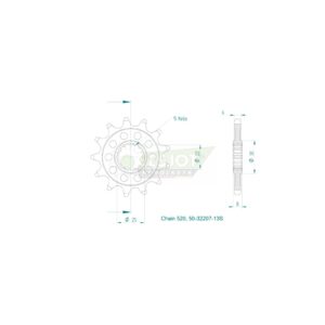 Esjot | Kettenritzel 13 Z