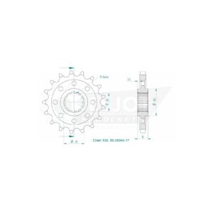 Esjot | Kettenritzel 17 Z
