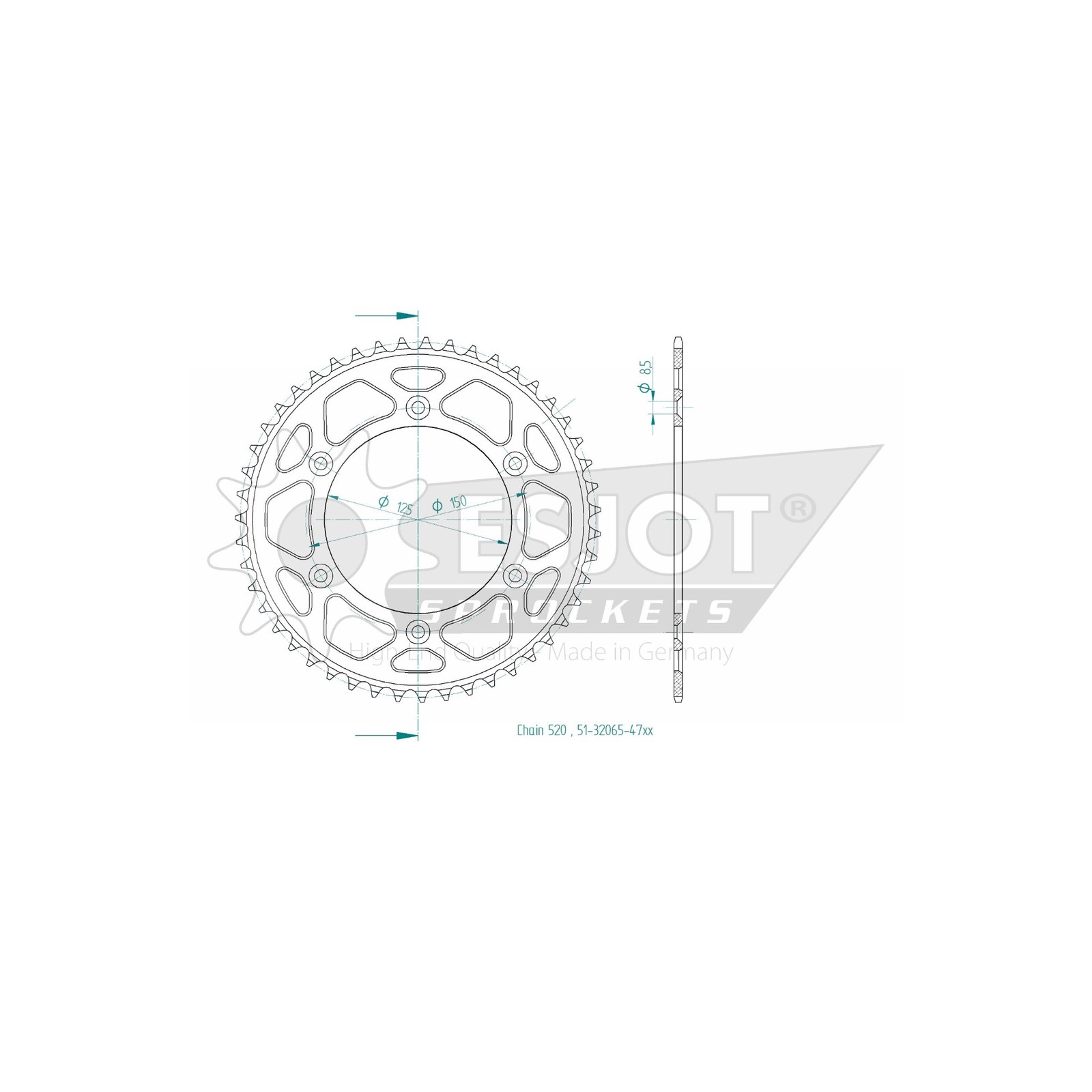 Esjot | Kettenrad Alu 47 Z