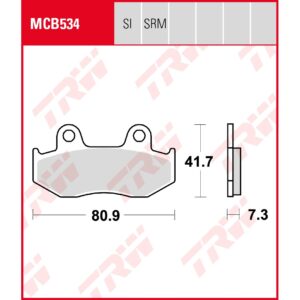 TRW | Bremsbelag Sinter