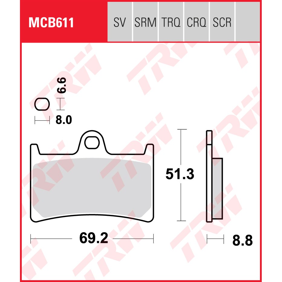TRW | Bremsbelag Sinter Scooter