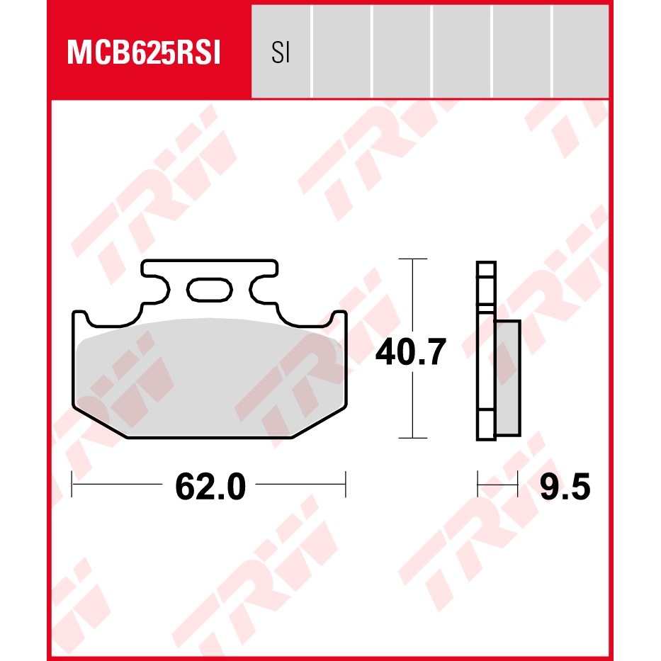 TRW | Bremsbelag Sinter Offroad
