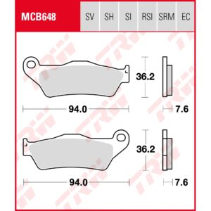 TRW | Bremsbelag Sinter Scooter