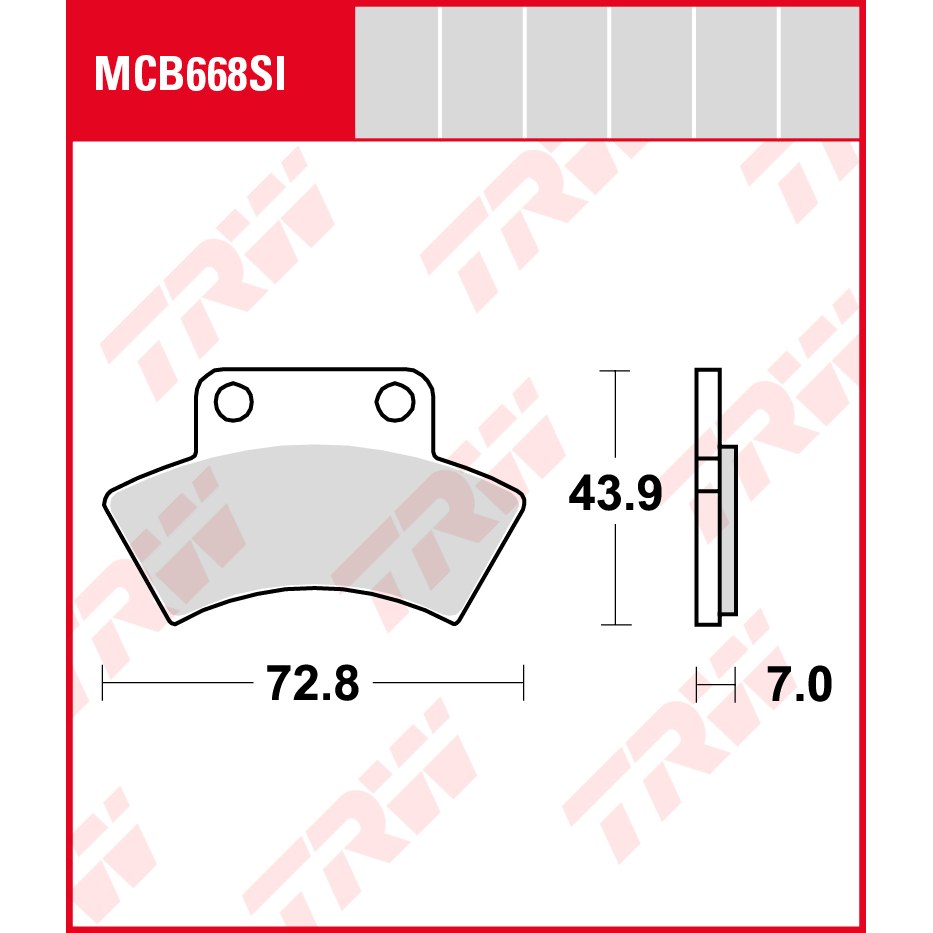 TRW | Bremsbelag Sinter Offroad