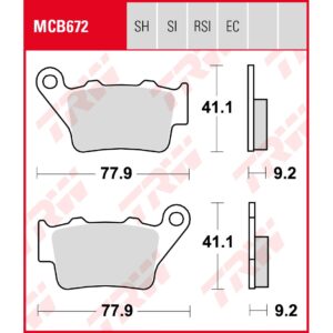 TRW | Bremsbelag Sinter Offroad