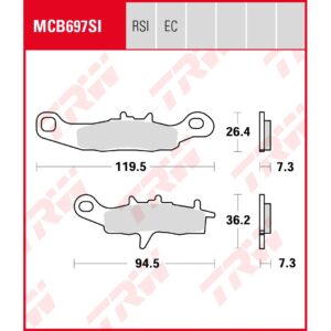 TRW | Bremsbelag Sinter Offroad