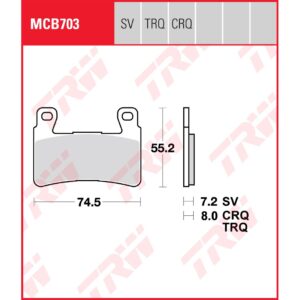 TRW | Bremsbelag Sinter