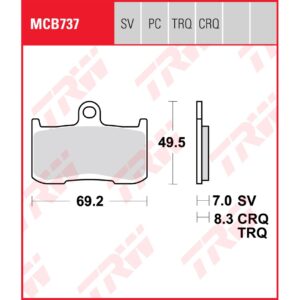 TRW | Bremsbelag Sinter
