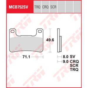 TRW | Bremsbelag Sinter