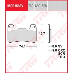 TRW | Bremsbelag Sinter