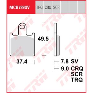 TRW | Bremsbelag Sinter