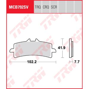 TRW | Bremsbelag Sinter