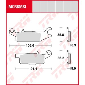 TRW | Bremsbelag Sinter Offroad