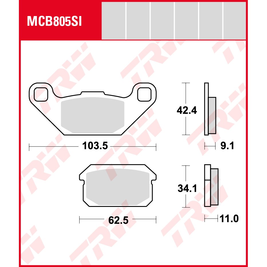 TRW | Bremsbelag Sinter Offroad