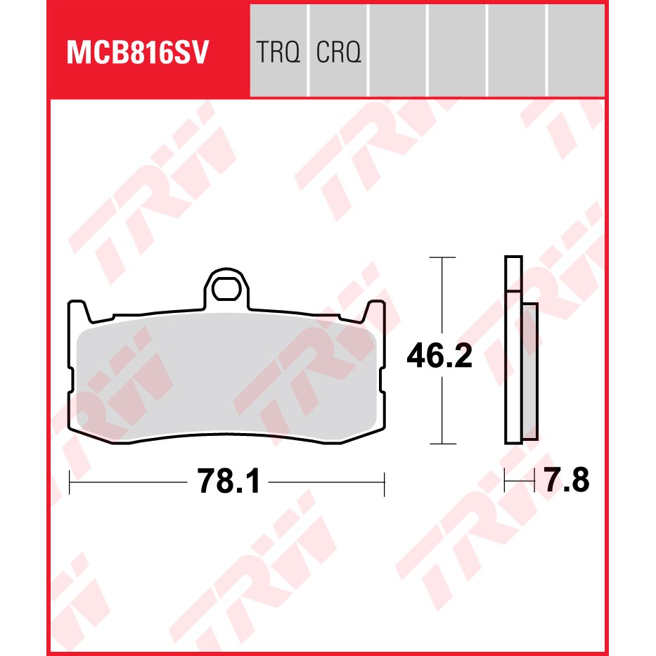 TRW | Bremsbelag Sinter