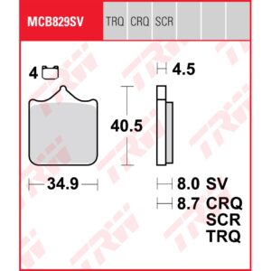 TRW | Bremsbelag Sinter