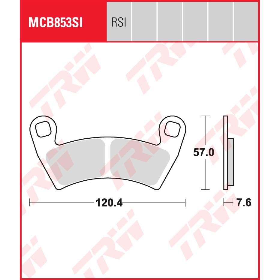 TRW | Bremsbelag Sinter Offroad