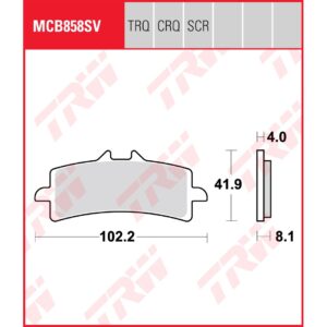 TRW | Bremsbelag Sinter