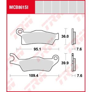 TRW | Bremsbelag Sinter Offroad