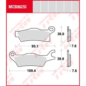 TRW | Bremsbelag Sinter Offroad