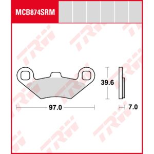TRW | Bremsbelag Sinter Scooter