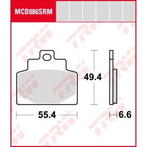 TRW | Bremsbelag Sinter Scooter