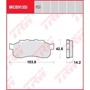 TRW | Bremsbelag Sinter