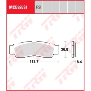TRW | Bremsbelag Sinter