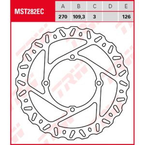 TRW | Bremsscheibe starr