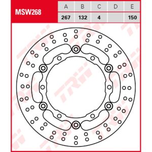 TRW | Bremsscheibe schwimmend